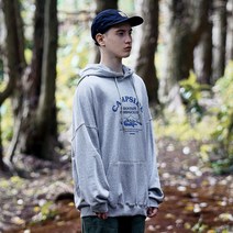 캠프사이드 피싱클럽 사인 오버핏 후드티셔츠 CHT205