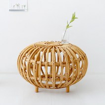 마켓비 PASAR 사이드테이블 스툴 54 라탄 CR0052, 혼합색상