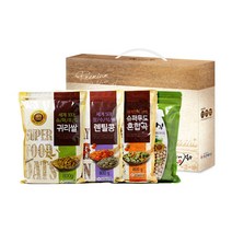 온새미로 잡곡 귀리쌀 800g + 병아리콩 800g + 렌틸콩 800g + 슈퍼푸드 혼합곡 800g 선물세트, 1세트