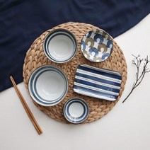 저녁 도자기 혼밥 1인조 세트 6p, 혼합색상, 6종