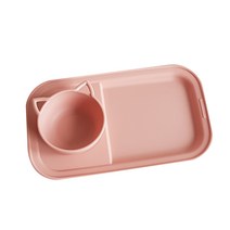 나인웨어 애니멀 트레이 세트 캣, 핑크, 애니멀 미니볼 + 브런치 트레이