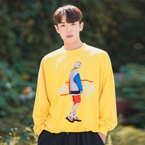 빅사이즈클럽 US 블랙 맨투맨