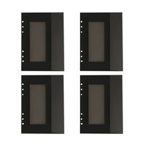 페이퍼리안 6공 창문봉투 블랙 4p, 1매