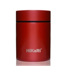 HiKaRi 스텐 보온 도시락통, 레드, 200ml