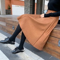 포플러앤씨 멜리 스웨이드 스커트