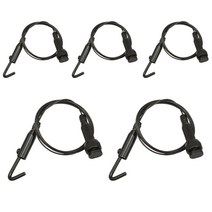 천정 레일 액자걸이, 블랙, 5개