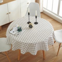 마켓감성 패브릭 홈 원형 테이블보, 타입7, 120cm