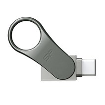 실리콘파워 C타입 A타입 회전 USB 메모리 C80, 128GB