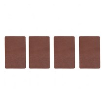 쏘컴퍼니 보수스티커 가죽 민무늬 4p, 브라운 (CM3410)