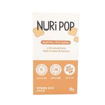 오복누리 누리팝 강아지 동결건조 유산균 30g, 오리안심, 1개