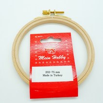 터키 원형 자수틀 75mm, 혼합색상, 1개