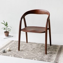 마켓비 RUCHE 숭카이나무 의자 2p, 브라운, 2개