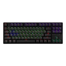 hacker 이중사출 RGB 텐키리스 무접점 게이밍 키보드 55g, KN01(블랙), 블랙