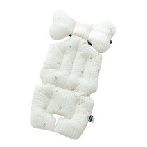 마롤로뜨 100수 누빔 자수 유모차 라이너 시트, 아이보리(멜로스타)