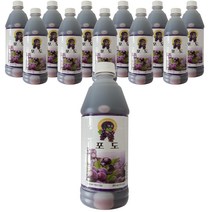 청솔 포도 음료, 835ml, 12개
