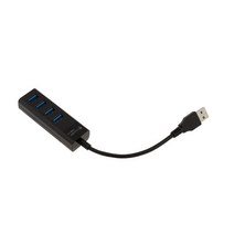 지클릭커 4포트 USB 3.0 허브 GHUB-M4, 블랙