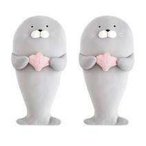 데코원 유아 차량용 안전벨트 쿠션, 보보모찌, 2개
