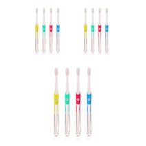 안시리오 초등용 칫솔 4종 x 3p + 위생캡 12p, 1세트, 12개