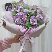 비누꽃 장미 꽃다발 20p 세트, 라벤다