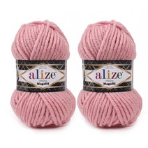 마마니트 슈퍼라나 메가필 털실 2p, 161 베이비핑크, 55m