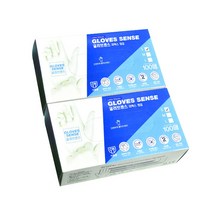 글러브센스 라텍스 장갑, 화이트, 소(S), 2개