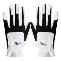 지맥스 뉴 기능성 극세사 골프장갑 양손착용, 화이트 + 블랙
