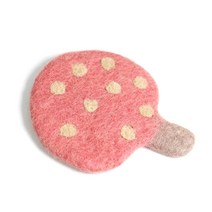 유앤미 캐릭터 티코스터 컵받침대, 버섯