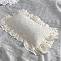 쁘띠 넝쿨 낮잠 메밀베개 이중프릴 커버