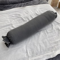 참데코 리치프릴 캔디쿠션 롱쿠션 커버, 차콜