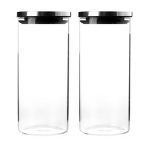 코빙 푸쉬락 글라스 밀폐용기 대, 2개, 밀페용기 대 2p