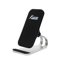 지티플러스 PLUS 블랙핏 거치형 초고속 무선충전기 Ksome-c800, 블랙, 1개