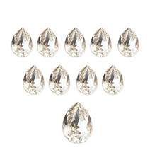 스와로브스키 페어 팬시 네일 스톤 6 x 8 mm 4320, 크리스탈, 10개