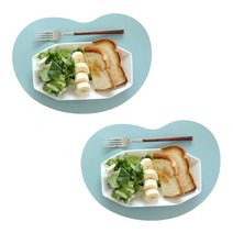 에이드엘 캐슈넛 실리콘 테이블매트 2p, 민트, 328 x 217 mm