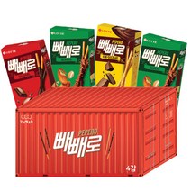간식팩토리 빼빼로 과자 컨테이너 선물세트, 1세트, 3종 + 랜덤발송