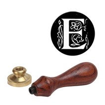 씰링 황동 인장, 알파벳 E, 1개
