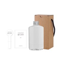 라운드납작 페트병 250ml + 알루미늄 실버 C캡 + 용기스티커 심플콜드브루S + 캡봉인스티커 + 호환박스, 10세트