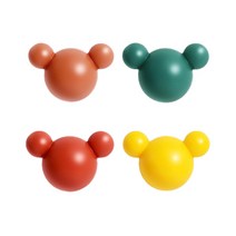 그뤠잇맘 귀여운 곰돌이 벽후크, 랜덤발송, 4개