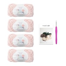 모스 스티치 네키 머플러 DIY패키지세트, 1세트, 핑크빛아이보리