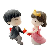 포레스 피규어 미니어처 테라리움 만들기 재료 프로포즈커플, B타입