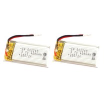 레프리카 K시리즈 3.7V 2S 리튬폴리머 배터리 350mAh WJT110082, 혼합색상, 2개