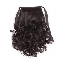 홀리지 초간단 포니테일 헤어가발, 브라운 블랙, 1개