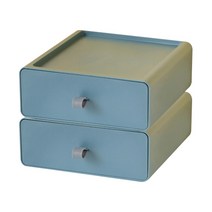 다다 멀티 데스크 정리함, steel blue, 2개