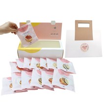 디톡톡 워터 에브리데이 건조과일 차 14종 선물 세트 + 크라프트 손잡이 쇼핑백, 1세트