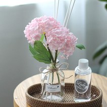 벚꽃수국 플라워 디퓨저 병 + 용액 100ml + 핑크수국 + 스틱 4p + 선물박스 세트, 6. 라벤더