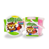 토단교재 하비클레이 2p, 형광핑크, 500g