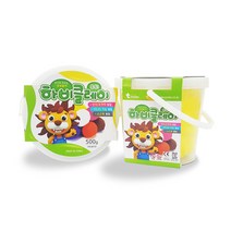 토단교재 하비 클레이 2p, 노랑, 500g