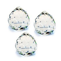 썬캐쳐 만들기 DIY 재료 앵두 크리스탈 40mm, 투명, 3개