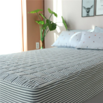 주니어 누빔 매트리스커버 리얼라인 그레이 S