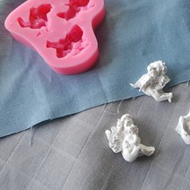 미니 아기천사 데코 3구 실리콘몰드