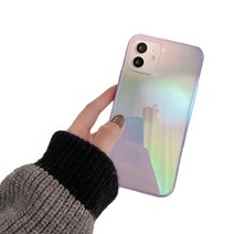퐁퐁폰 홀로그램 오로라 휴대폰 케이스